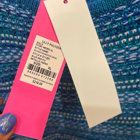 Lilly Pulitzer Beckington Sweater Dress size Medium NWT - Picture 5 of 5